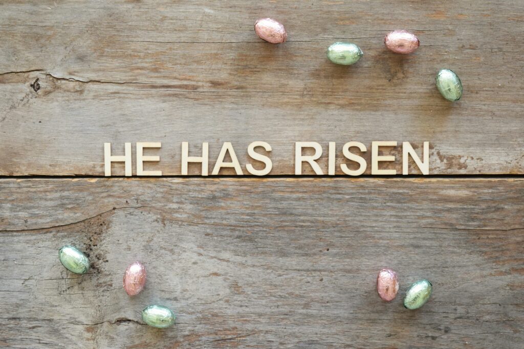 1 startling mysterious phrase; know how to? expresses the words he has risen  for Jesus' resurrection.